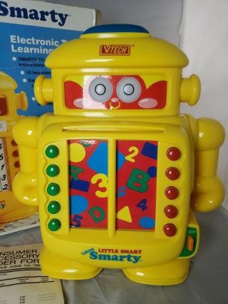 Vtech Vintage Talking Little Smart Smarty Robot With Cards & Box 1990s - 2
