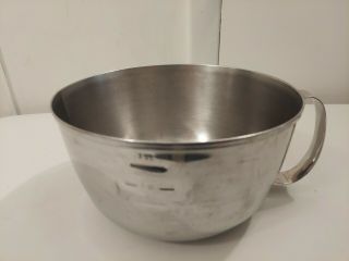 Vintage West Bend 3 Qt Grip N Whip Stainless Steel Mixing Bowl W/ Handle