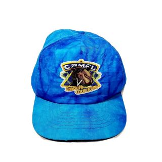 Vintage Joe Camel Cigarettes Smooth Character Snap Back Hat Cap Blue