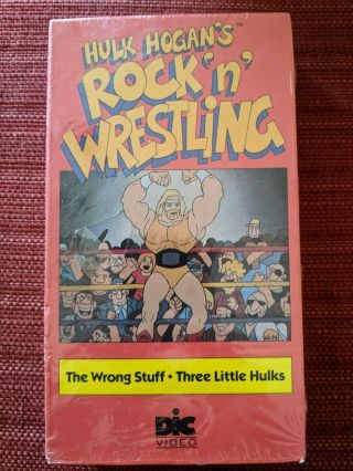 Vintage Hulk Hogans Rock N Wrestling Vhs Tape 1985 The Wrong Stuff Titan Sports