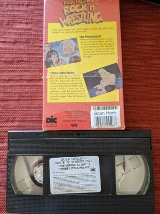 Vintage Hulk Hogans Rock N Wrestling VHS Tape 1985 The Wrong Stuff Titan Sports 2