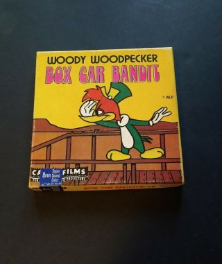 Vintage Woody Woodpecker Box Car Bandit 8mm