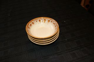 4 X Vintage Fosters Honeycomb Soup/cereal Bowls 6.  25 " -