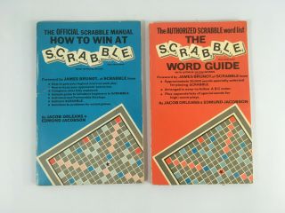 2 Vintage Scrabble Booklets How To Win At Scrabble/the Scrabble Word Guide 1970s