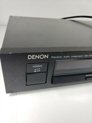 Denon TU - 600 AM FM Radio Precision Stereo Tuner TU600 Vintage 3