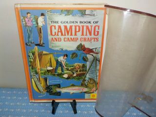 Vtg The Golden Book Of Camping & Camp Crafts Hardcover 1964 Seventh Printing