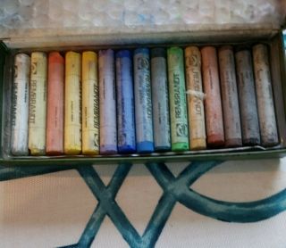Vintage REMBRANDT Soft Pastels Artists Talens 15 Sticks 3