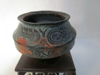 Vintage Art Pottery Antique Egyptian Style Bowl