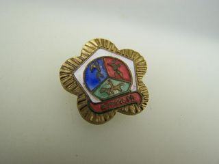 Vintage Metal Pin Back Badge Mongolia Sporting Team Olympics? 3938