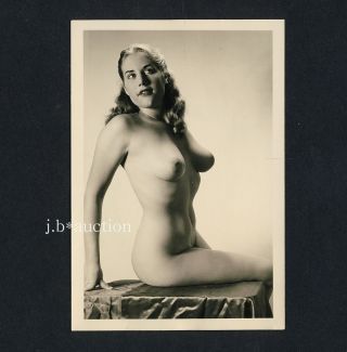241 RÖssler Aktfoto / Nude Woman Study Vintage 1950s Studio Photo - No Pc