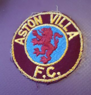 Vintage Aston Villa Football Club Sew On Cloth Patch Badge