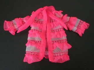 Vintage Barbie: Francie 1238 Snappy Snoozers Pink Robe Peignoir