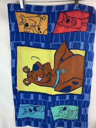 Vintage 1999 Scooby Doo & Shaggy Flat & Fitted Sheets Twin,  2 Pillowcases USA 3