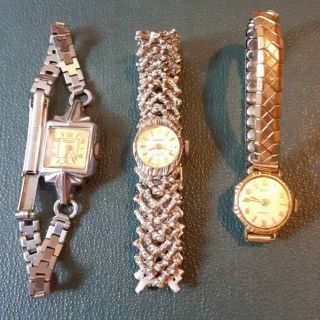 Vintage Ingersoll 7jewels,  Silver Victor & Hefik Ladies Watches