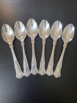 6 X Vintage A1 Silver Plated Tea Spoons