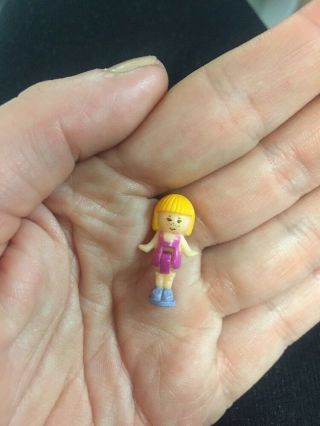 Vintage 1991 Polly Pocket Bluebird Doll Figure Rare Pullout Playhouse Loose Set.