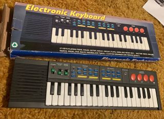 Vtg 2030 Electronic Keyboard 37 Keys Portable Drum Pads Orchestra Sounds Rhythm