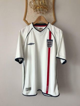 England 2001 2002 2003 World Cup Home Football Soccer Shirt Jersey Umbro Vintage