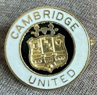 Cambridge United Fc Badge Coffer London Vintage Gilt And Enamel Football Badge