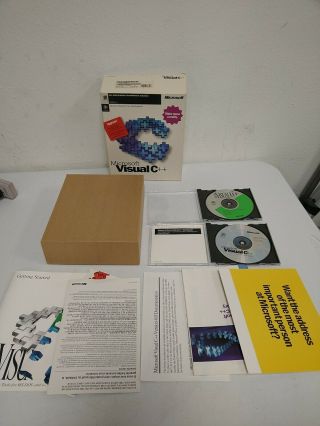 Vintage Microsoft Visual C,  Professional 4.  0 For Windows 95