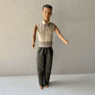 Vintage 1960 Mattel Ken Doll.  Brown Hair,  Blue Eyes & Tuxedo Outfit.  Read/info.
