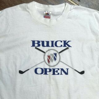 Vintage 90s Buick Open Michigan Golf Tournament T - Shirt Mens Large Fotl Crewneck