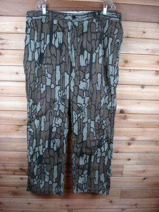 Vintage Saftbak Trebark Camo Hunting Pants Usa Made Mens Size 38 - 40 Waist X 32 L