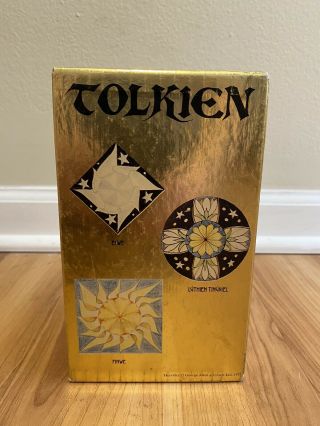 J.  R.  R.  Tolkien The Hobbit/lotr Gold Box Set (4) Ballantine Books Vintage Fantasy