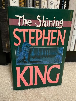 The Shining By Stephen King (1990,  Hardcover Book) Vintage Horror Hc/dj Green