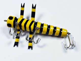 Tough Odon Bait Co Dragonfly Lure Bumblebee Color 3 Hooks 3