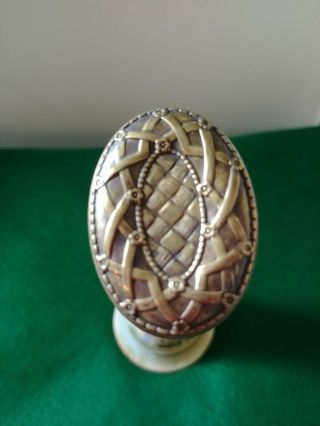 Antique Vintage Art Nouveau Brass Hat Pin,  9 ",  3283