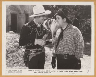 Gene Autry (1938) " Man From Music Mountain " Vintage News Photo Movie Lobby Card