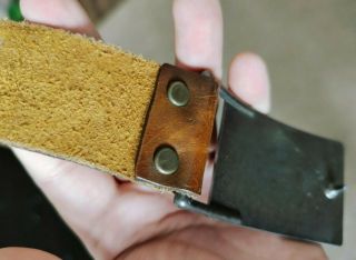 VINTAGE LEVI STRAUSS Leather BELT with BUCKLE size 28 3