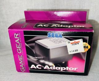 Vintage Sega Game Gear Ac Adapter Plug Power Supply Cord Charger Box Only