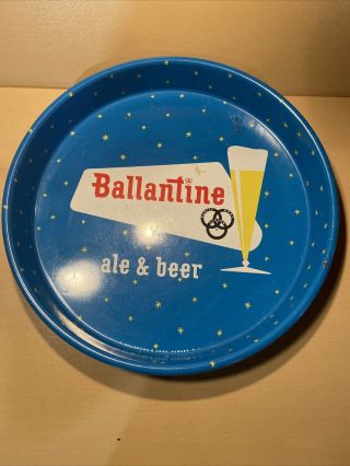 13 1/4 " Ballantine & Sons Jersey Ale & Beer Tray Vintage 1960 
