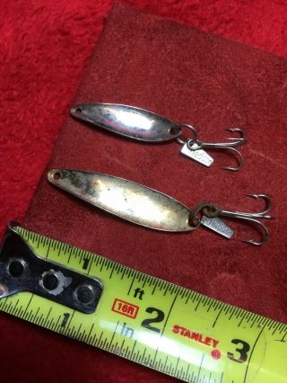 2 - Vintage Heddon Spoons Fishing Lures