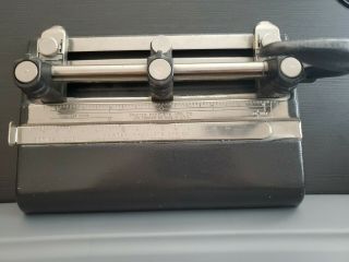 Vintage 3 Hole Punch Master Products Series 1000 Heavy Duty Metal Industrial