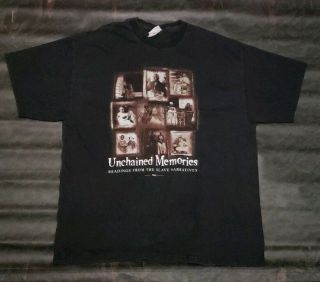 Vtg Hbo Unchained Memories T - Shirt Mens Size Xl Very Rare Movie Tee