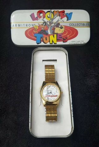 Vintage Armitron Collectibles Looney Tunes Bugs Musical Quartz Watch