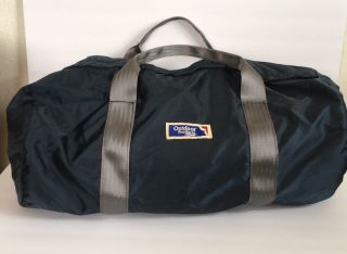 Vintage Outdoor Products Duffle Bag Blue Gray Usa
