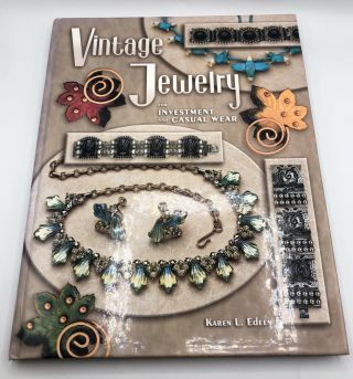 Vintage Jewelry For Investment And Casual Wear By Karen L.  Edeen Hardcover Book