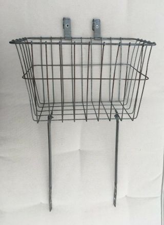 Vintage Wald Metal Wire Front Bicycle Basket 15 " X 10” X 9 "