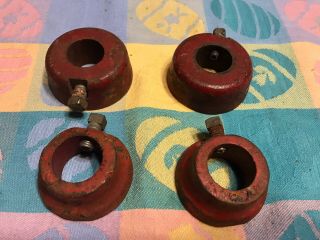 Vintage Standard 1” Hole Barbell Collars For Weight Plates Weights
