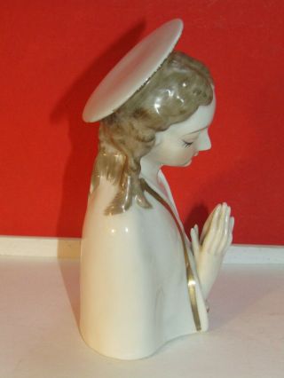 Vintage Norcrest F12 Blessed Virgin Mary Praying Bust Fine China Figurine 3