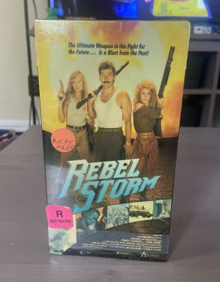 Rebel Storm 1990 Academy Entertainment Vhs Vintage Action B Movie Cult Weird 90s