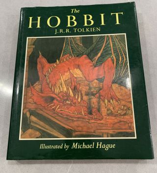 Vintage 1984 The Hobbit Jrr Tolkien Illustrated By Michael Hague Hardcover Rare
