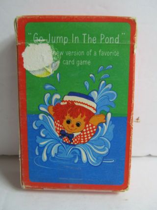 Vintage Raggedy Ann Andy Playing Cards " Go Jump In The Pond " 1975