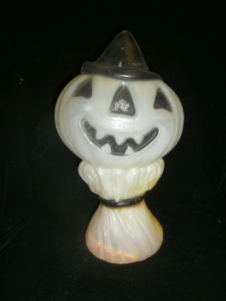 Vintage Empire Plastic 1969 Jack - O - Lantern Halloween Pumpkin Blow Mold