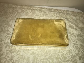 Vintage Mele Jewelry Box Golden Velvet