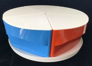Vintage Mid Century Modern Blisscraft Of Hollywood Kitchen Canister & Lazy Susan